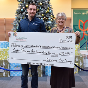 Seaboard Self Storage donates nearly $16,000 to Surrey Memorial Hospital